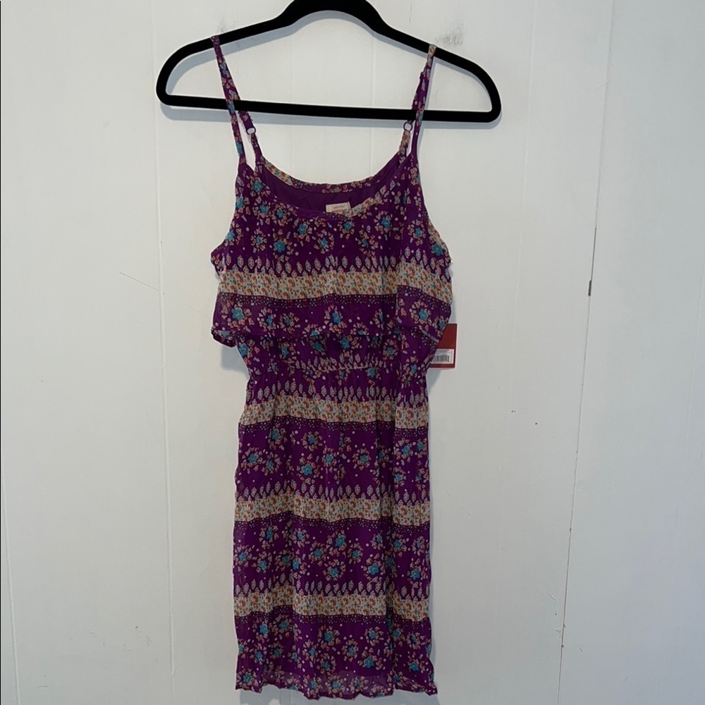 NWT Mossimo Spaghetti Strap Mini Floral Dress A143*
